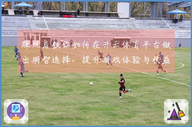 踩坑后教你如何在开云体育平台做出明智选择，提升游戏体验与收益